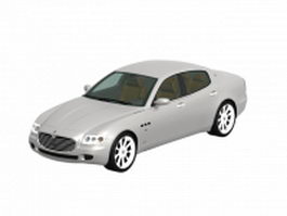 Maserati Quattroporte luxury car 3d model preview