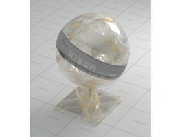 Door decorative art glass vray material