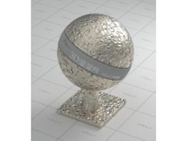 Gleaming decorative metal vray material