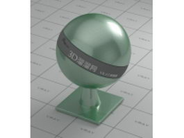 Metallic paint emerald green vray material