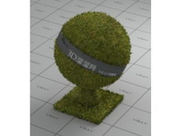 Grass-covered land vray material