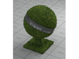 Lawn plant lawn grass vray material