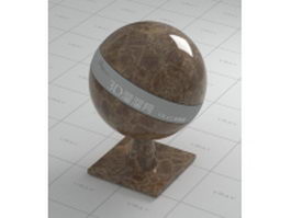 Marron marble vray material