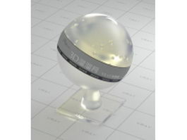 Transparent crystal glass vray material