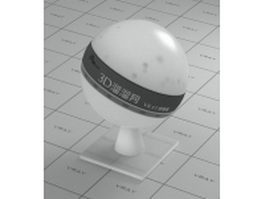 White transparent plastic vray material