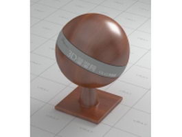 Smooth cherry wood vray material