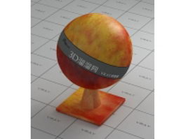 Red apple vray material