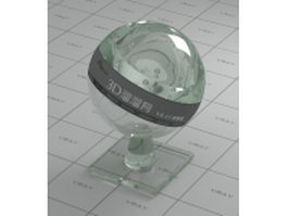 Common transparent glass vray material
