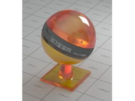 Architectural plexiglass vray material