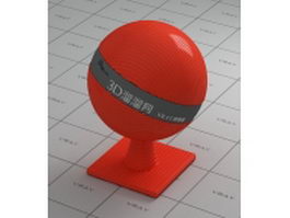 ASA plastic red vray material