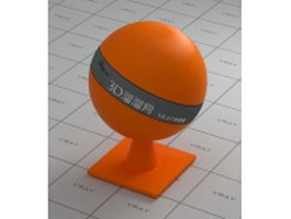 Orange PS plastic vray material