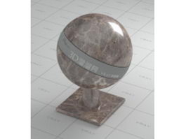 Polished dark emperador marble vray material
