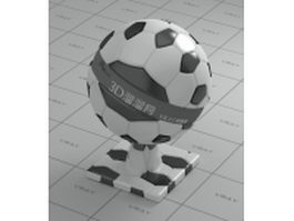 Soccer ball leather vray material