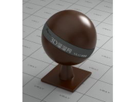 Smooth synthetic leather - saddle brown vray material