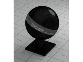 Embossed enamel leather - black vray material