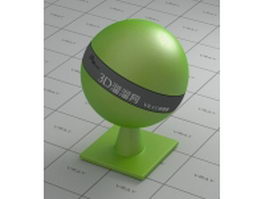 Car paint - metallic - apple green vray material