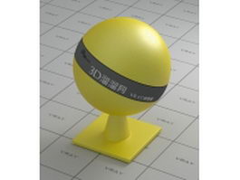 Car paint - metallic - yellow vray material
