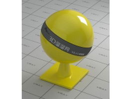 Metallic paint - polychromatic yellow vray material
