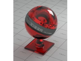 Candy apple glass vray material