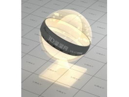 Light bulb lamp glass vray material