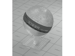 Figured rolled ornamental glass vray material