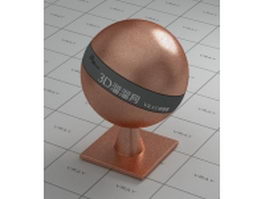 Fine copper - polished vray material