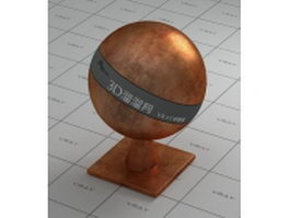 Old faded copper vray material