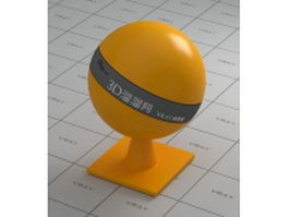 Polypropylene plastic - orange vray material