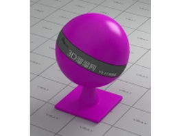 HDPE plastic - purple vray material