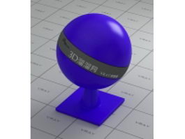 Chlorinated Polypropylene - blue PPC plastic vray material