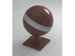 Red sandalwood vray material