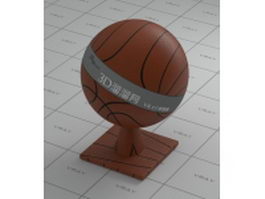 Basketball leather vray material