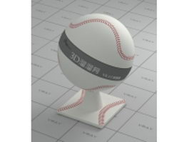 Baseball vray material
