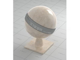 Roman gold tranvertino vray material