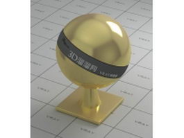 Glossy finish gold vray material