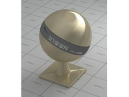 Steel brushed golden shell vray material
