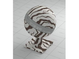 Zebra-stripe carpet vray material