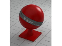 Red ceramic vray material