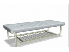 Spa massage bed 3d model preview