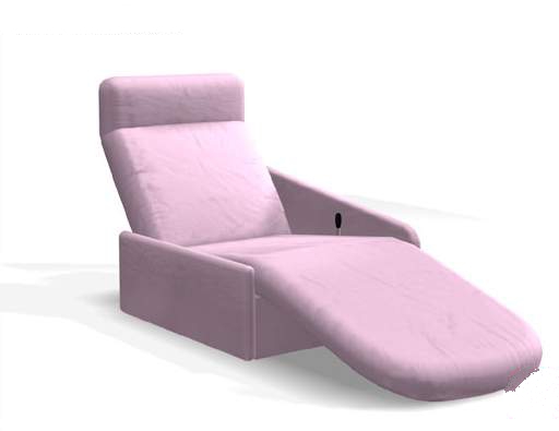 Adjustable reclining massage chair 3d rendering