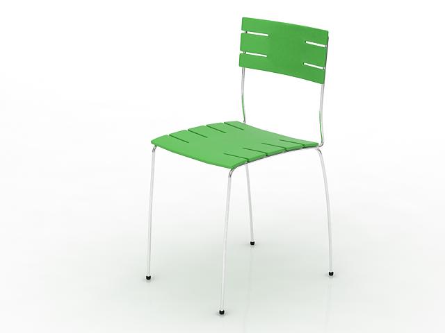Garden side chair 3d rendering