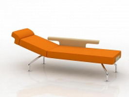 Modern chaise longue day bed 3d preview