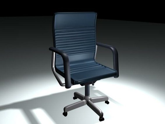 Swivel arm chair 3d rendering