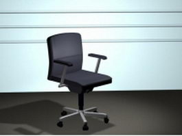 Revolving staff chair 3d preview
