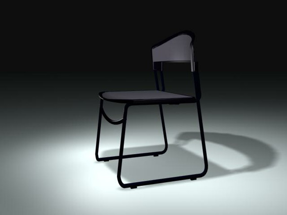 Office task chair 3d rendering
