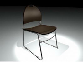 Modern bar chair 3d model preview
