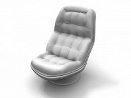Upholstered reclining chair 3d preview