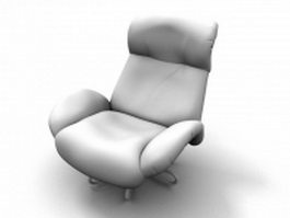 Upholstered reclining chair 3d preview