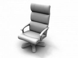 Office high-back chair 3d model preview