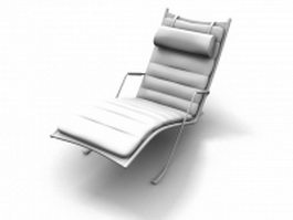 Upholstered lounge chair 3d preview